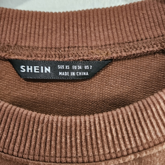 Shein Women Drop Shoulder Slogan Graphic Print Pullover Sweatshirt - Picture 10 of 12